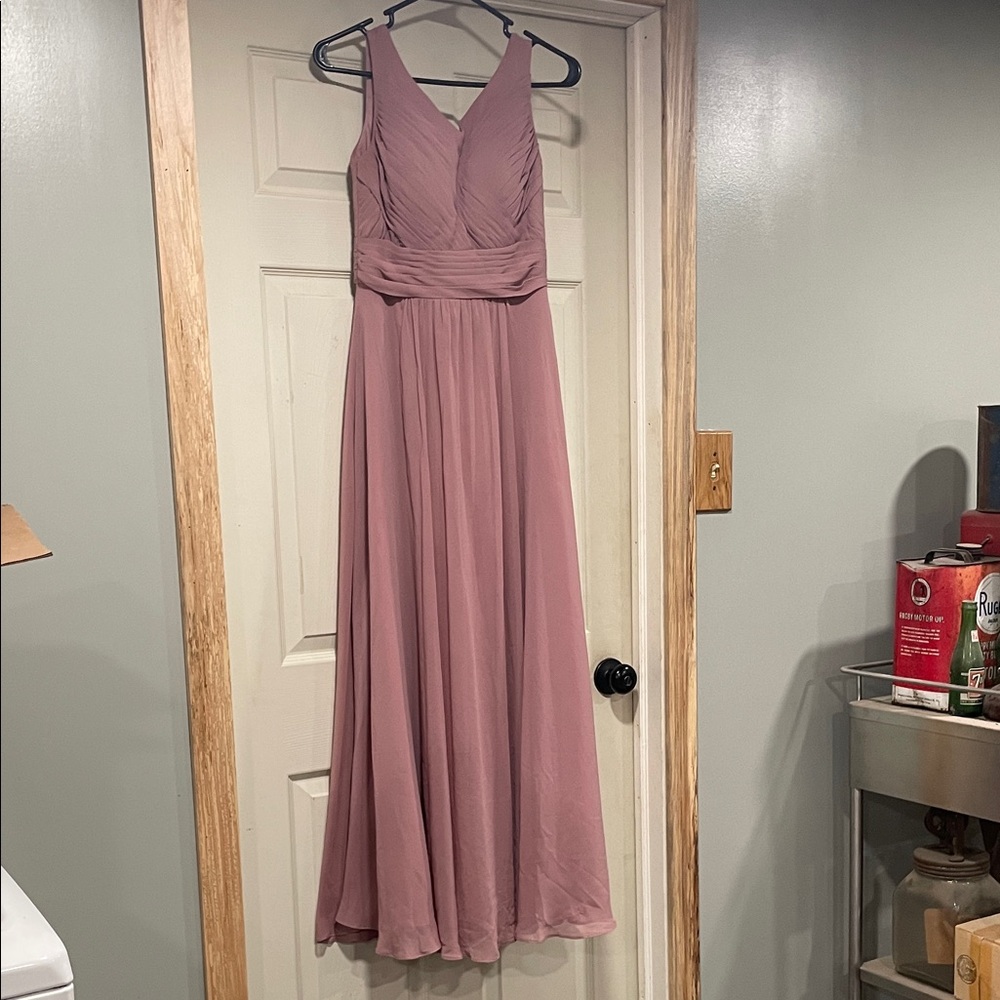 Azazie pink dress